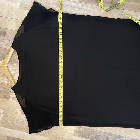 Oak + Fort | Black Chiffon Tunic Dress - Picture 4 of 8